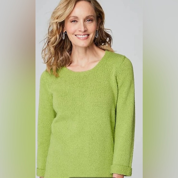 J. Jill Textured 3/4-Sleeve Pullover Sweater - Picture 2 of 3